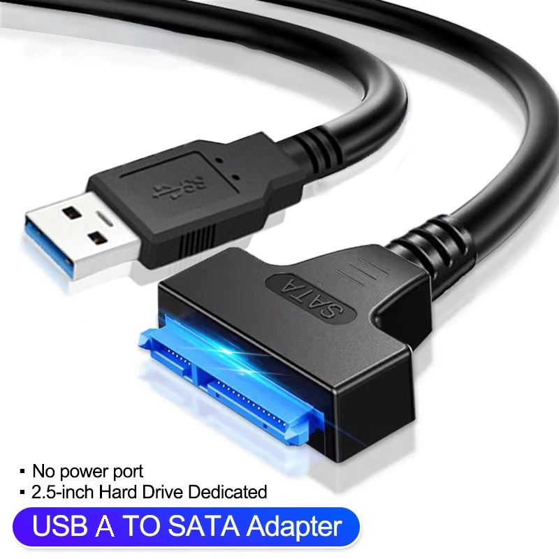 20-50CM USB 3.0 2.0 SATA Cable Adapter Extension Computer Cables Connectors Support 2.5 Inch External Ssd Hdd Hard Drive USB 3.0