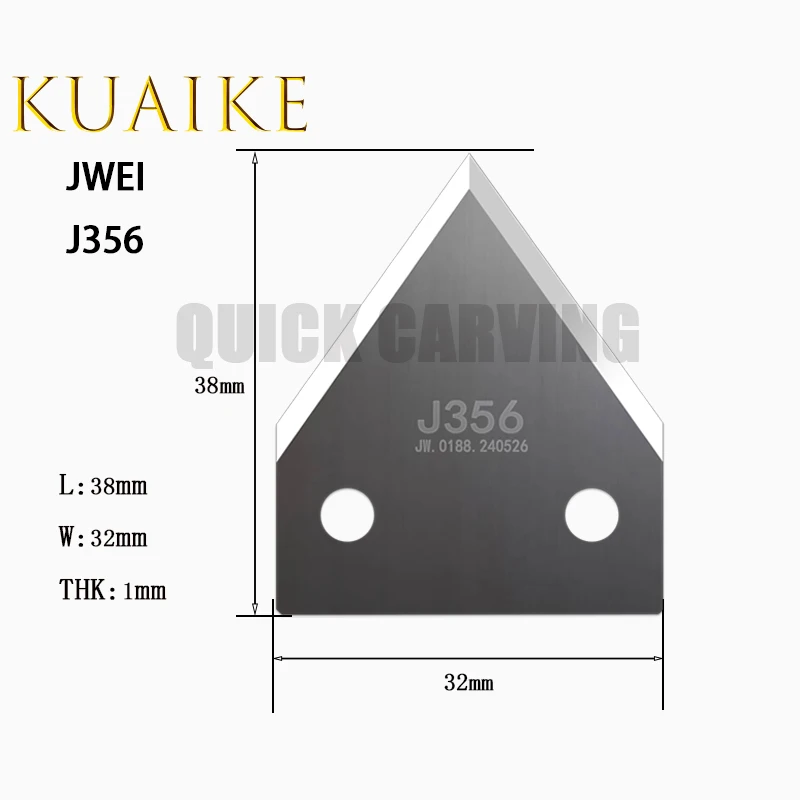 Imagem -05 - Jwei-lâminas Entalhadas Máquina de Corte Cnc Caixa de Papel Faca Cortador de Entalho J356 J351 J314 J355-a J355-b 10 Pcs