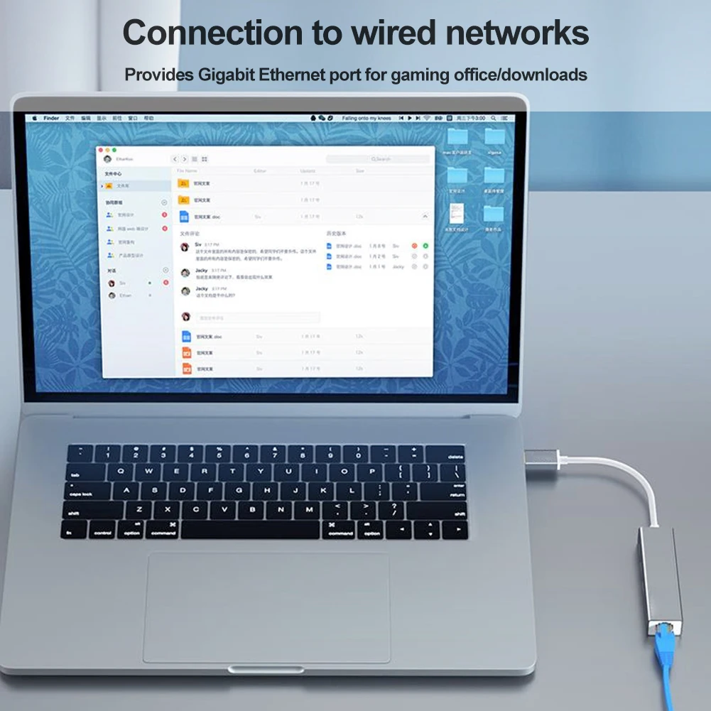 Type-C To RJ45 Gigabit Ethernet Type-C To Ethernet Adapter USB Type-C LAN Network Adapter USB Network Card for PC Laptop Tablet