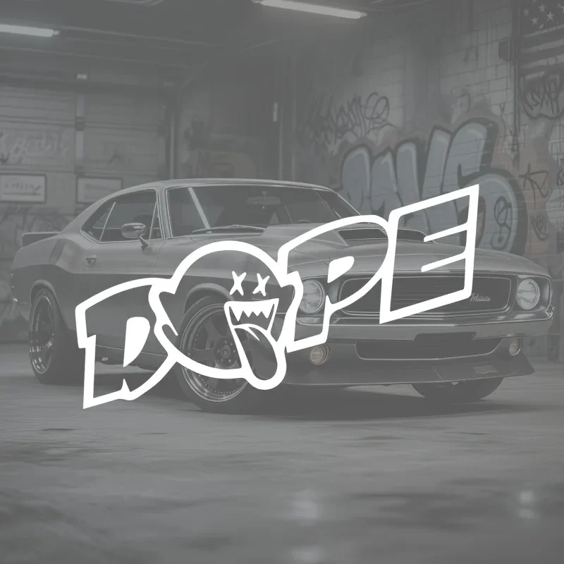 สติกเกอร์ติดรถยนต์/มอเตอร์ไซค์ลายการ์ตูนแนวเท่ห์ 1 ชิ้น สำหรับตกแต่งภายนอกรถยนต์/มอเตอร์ไซค์ สร้างลุคเท่ห์ๆ ด้วยสติกเกอร์ส่วนตัว