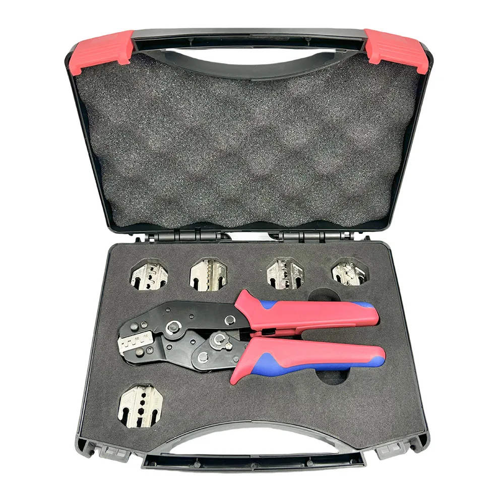 SN58B Crimping Pliers kit Portable Hand Crimper Tool Set With 5 Sets of Jaws 03H/02C/-6/2546B/06WF Electrician Tool Kit