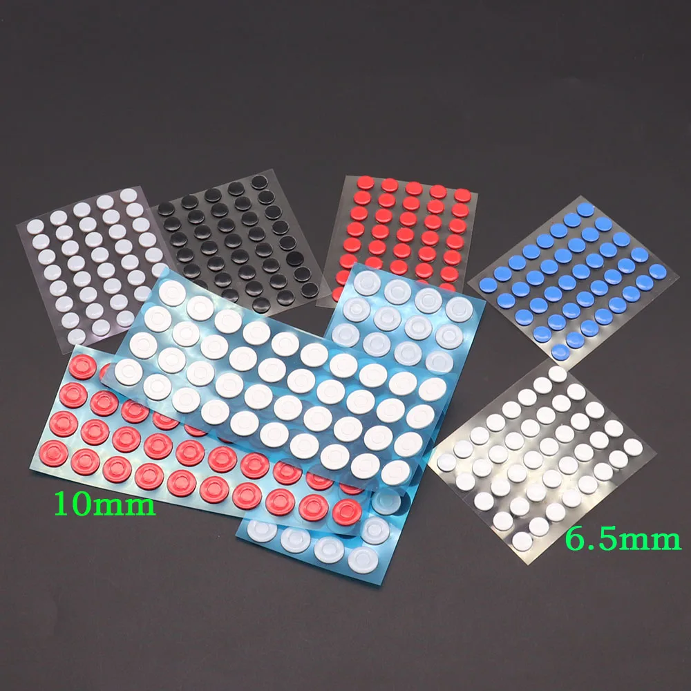 40pcs per strip Universal Mouse Skates Stickers 6.5mm 10mm Diameter PTFE wear-resistant Mouse Feet Pads Glide Feet Replacement
