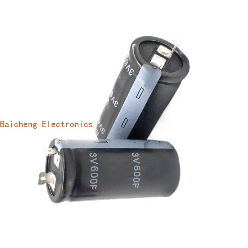 5 PCS 3V600F Capacitor 2.8V600F de alta corrente pode ser usado como módulo de carro com duas pernas 2.7V
