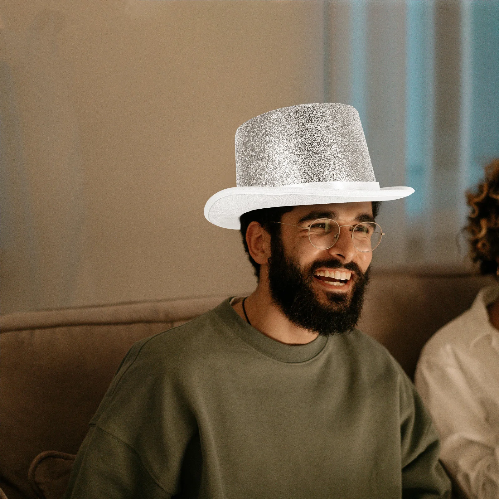 

Reusable Party Magician Hat Lightweight Top Hat for Cosplay Role Playing Stage Performance Birthday Kids Adults Costume