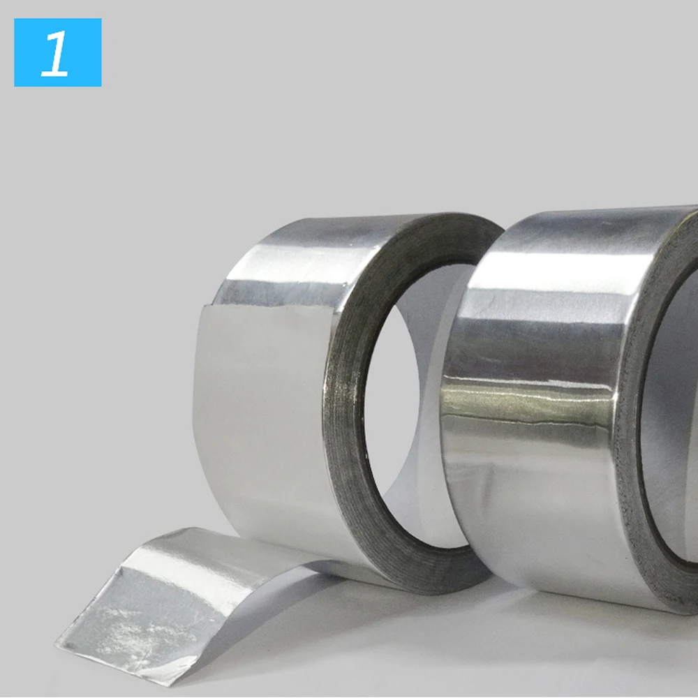 300mm Wide Thermal Resist Duct Repairs High Temperature Resistant Foil Adhesive Tape Useful Aluminium Foil Adhesive Sealing Tape