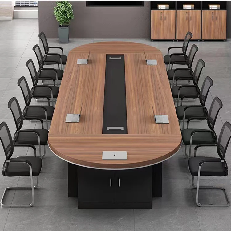 

High-End Wooden Conference Table Meeting Table Office Furniture Boat Shape Conference Table