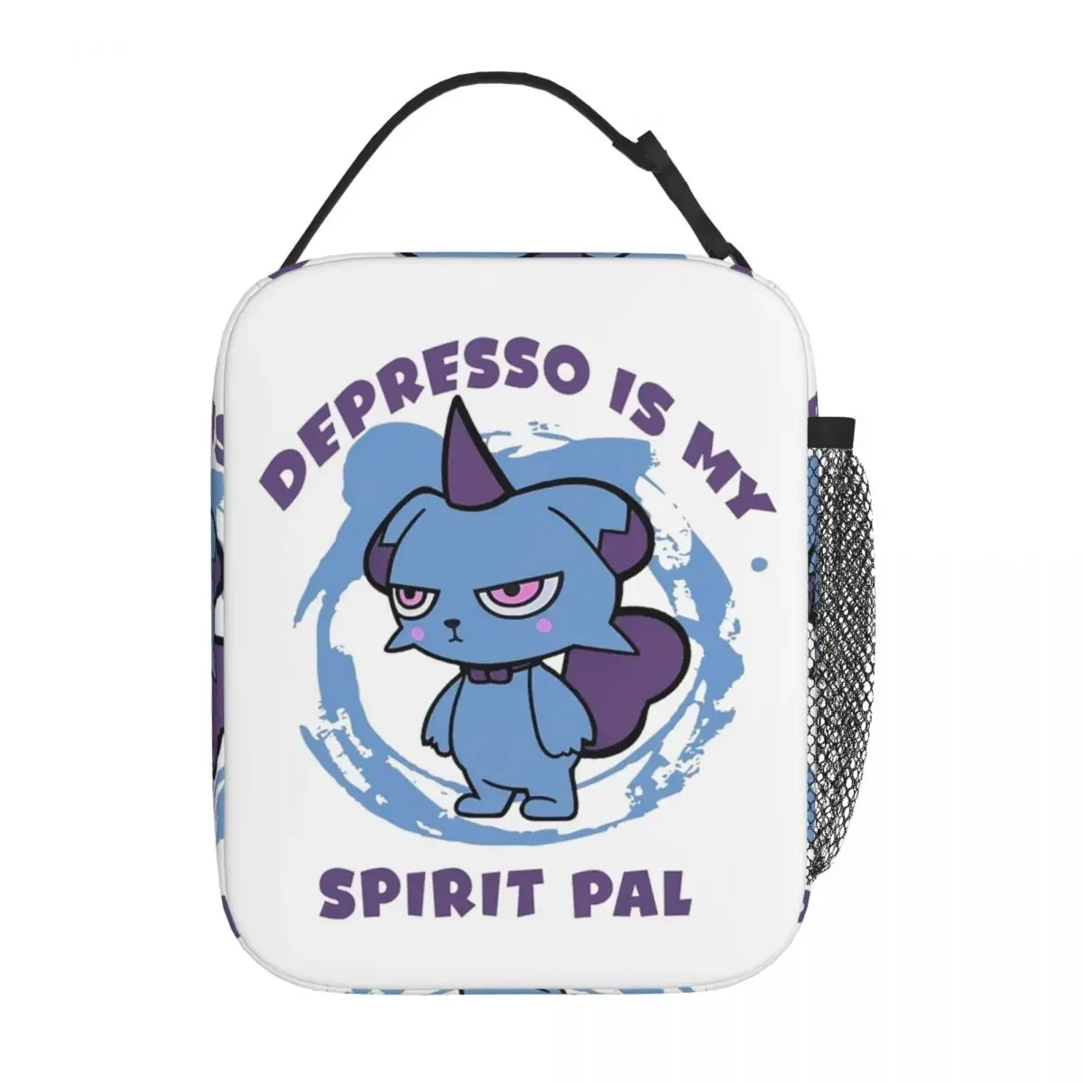 

Depresso Is My Spirit Palworld Merch Изолированная сумка для обеда для школы Сумка для хранения еды Портативный термохолодильник Ланч-бокс