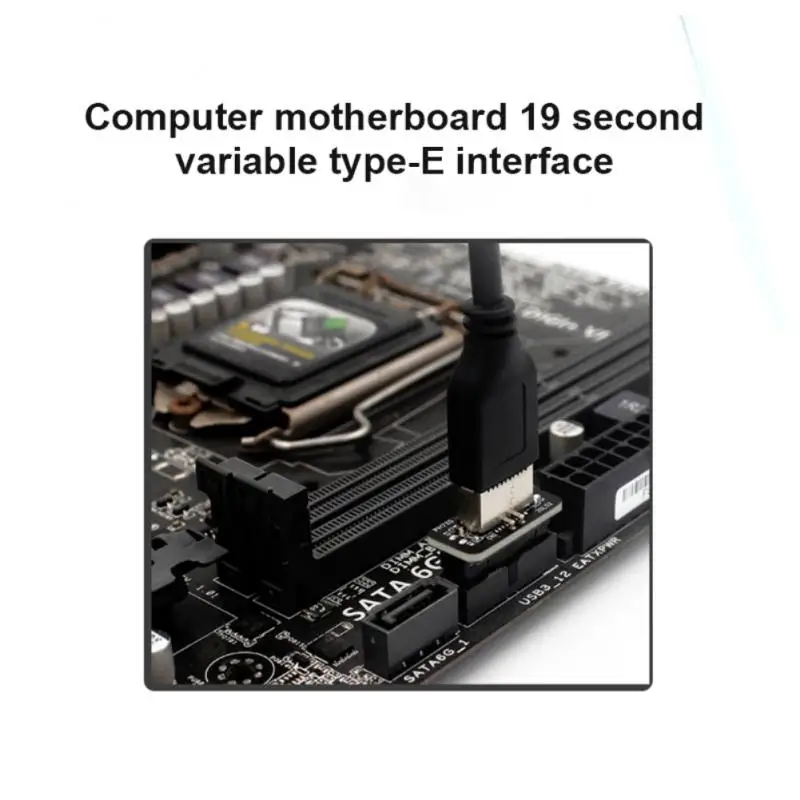 USB 3.0 Internal Header To USB 3.1/3.2 Type C Front Type E Adapter USB3.0 19P/20P To TYPE-E Converter For Computer Motherboard