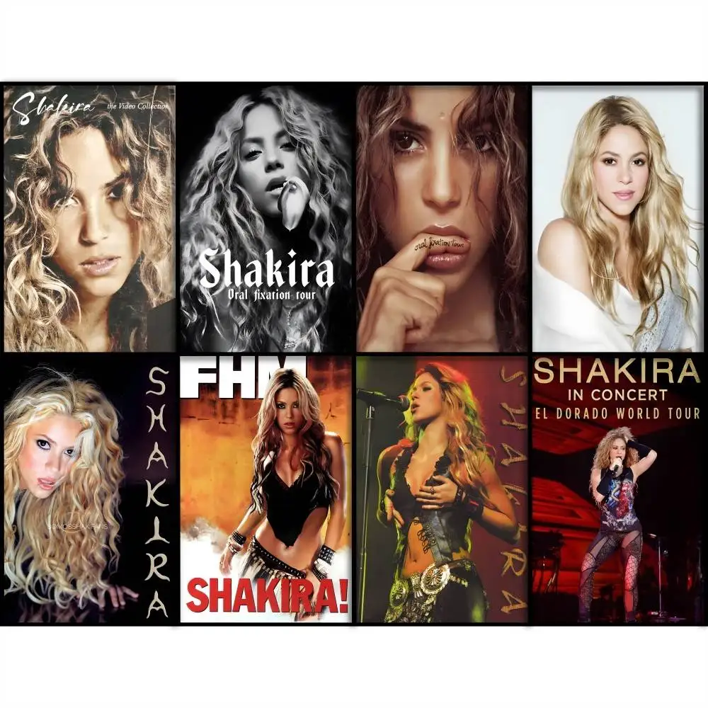 

Singer S-Shakira Poster Painting Stickers Dorm Living Room Wall Decoration Gift Home Art Aesthetic