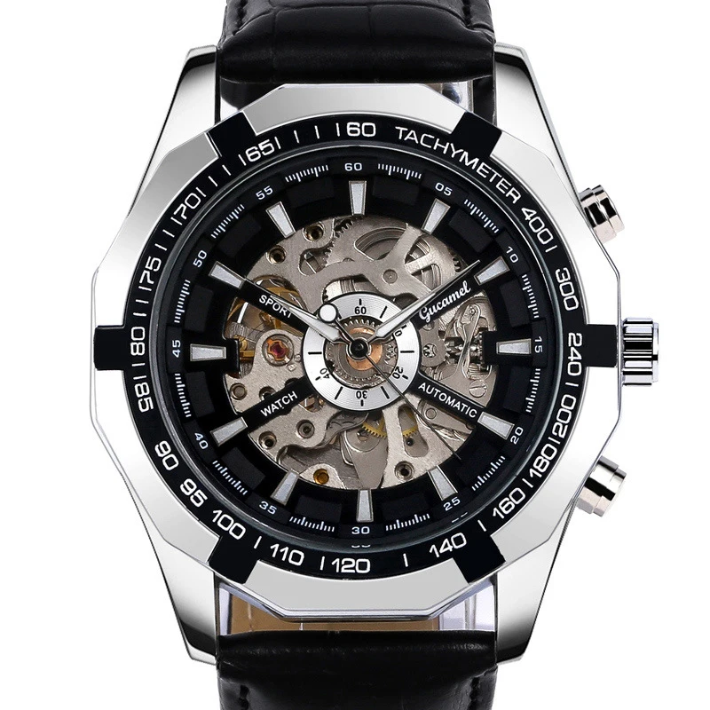 KL01 Trendy and fashionable men's watches, night light business, fully automatic mechanical watches, casual clocks, gifts