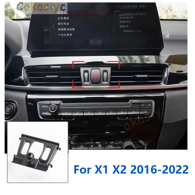 Car Phone Holder Mounts Special For BMW X1 X2 F39 F47 F48 F49 GPS Supporting Fixed Bracket Base 17mm Accessories 2012-2022