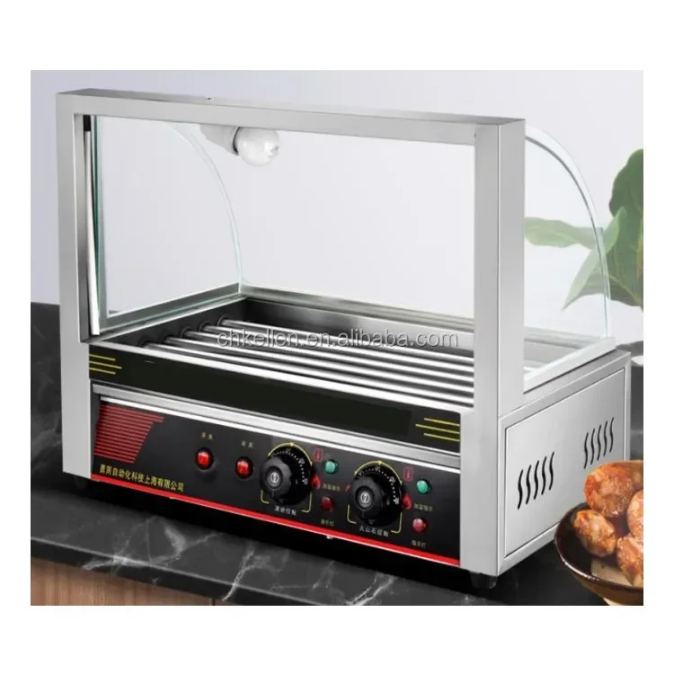 High quality and lower price sausage roast machine/electric hot dog making machine