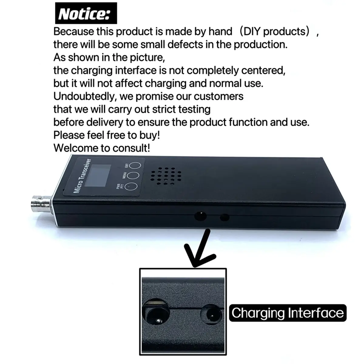 Digital Essentials Handheld Radio Receiver Radio Transceiver 0.5MHz-30MHz 4 Waveband HF SSB QRP USDX Transceiver for Reception E