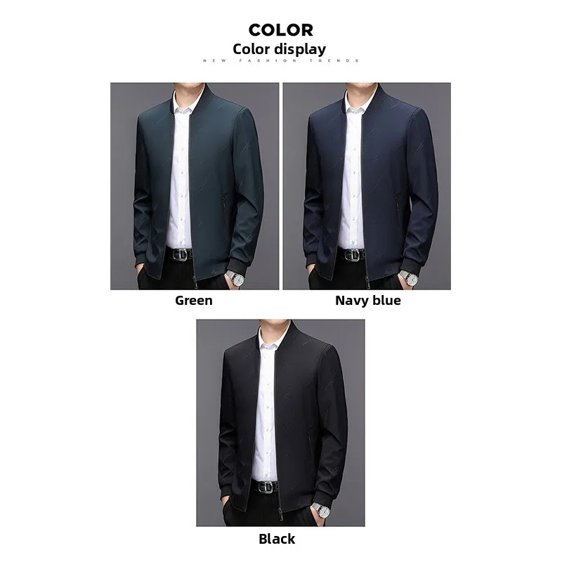 

Men's Casual Adstrative Sle Jaet Spring Autumn Middle Aged And ly Busin Outerwear Versatile Leisure Coat