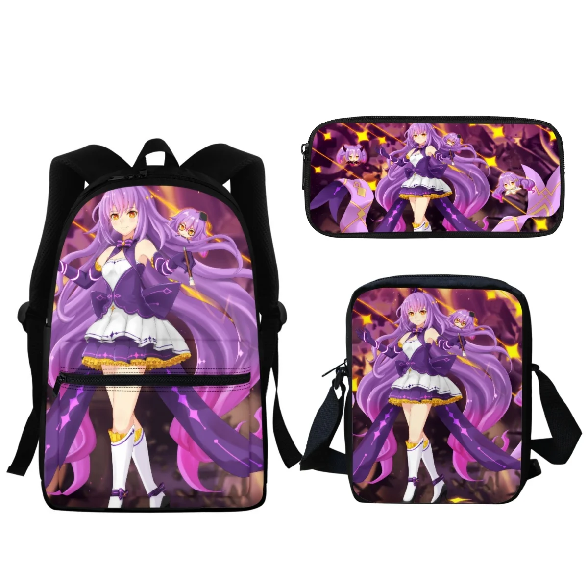 

Cute Anime Design Children's School Bag Boys Girls Kindergarten Backpack Honkai Impact 3rd Pattern Small Satchel Learning Tools