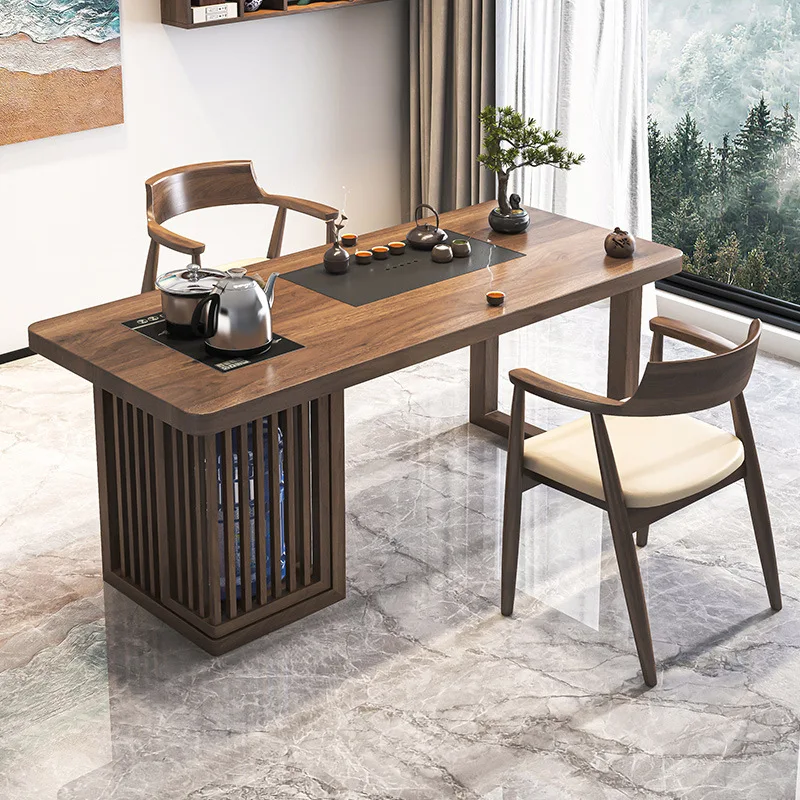 Tavolo da tè moderno e bollitore integrati