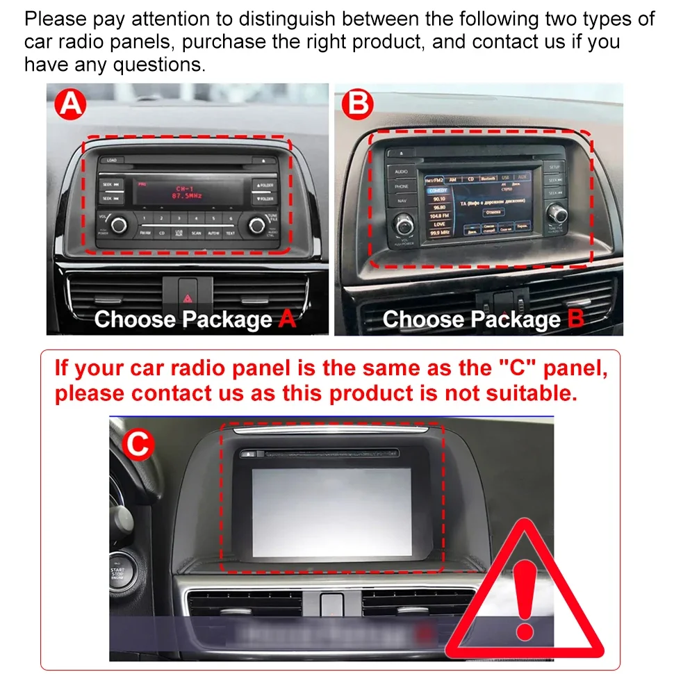 SEPTON Android 12 Car Radio For Mazda CX5 CX-5 CX 5 2012- 2015 Head Unit 4G Net BT Multimedia Player CarPlay Navigation GPS WIFI