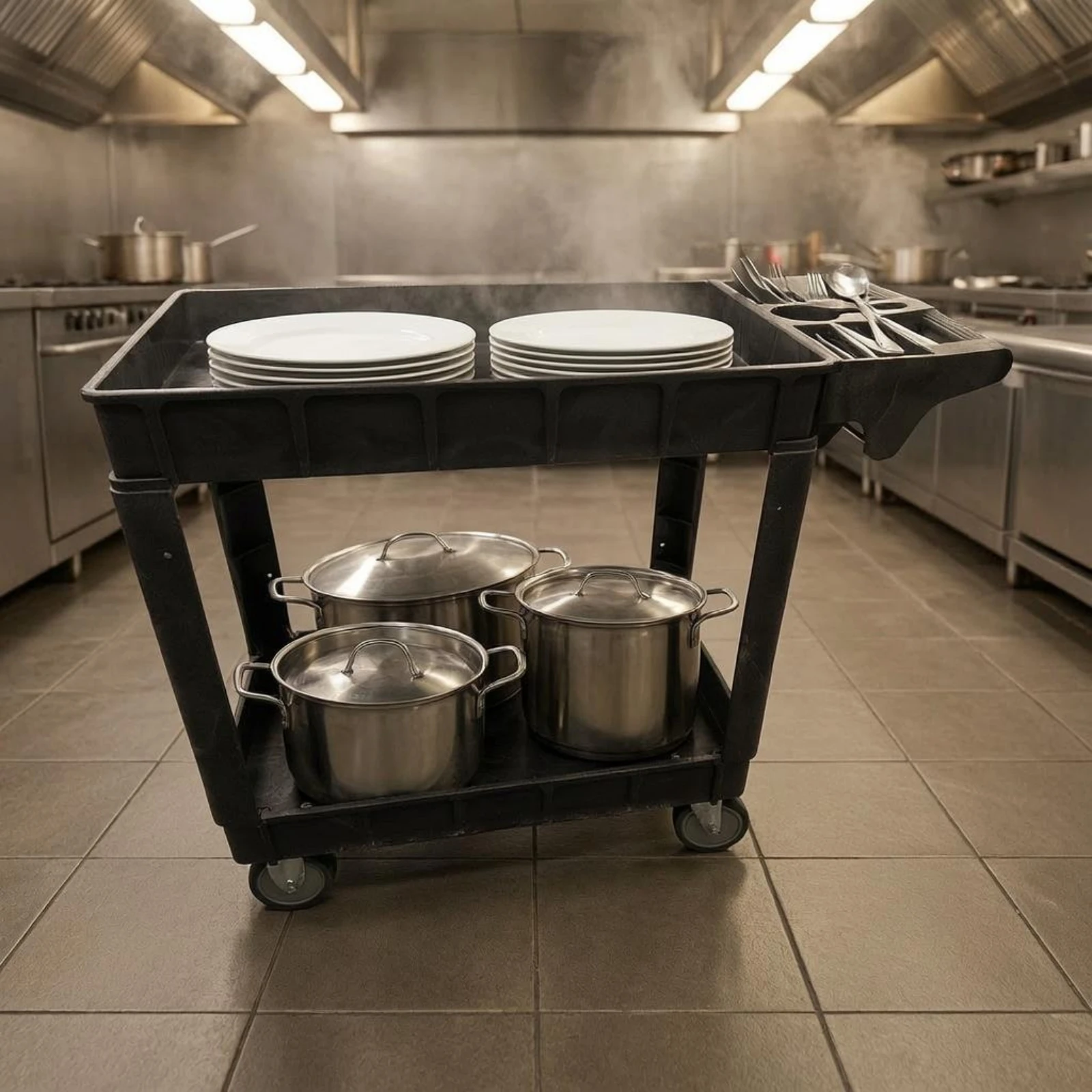 rolling-utility-cart-raised-edges-plastic-utility-cart-caster-wheels-industrial-style