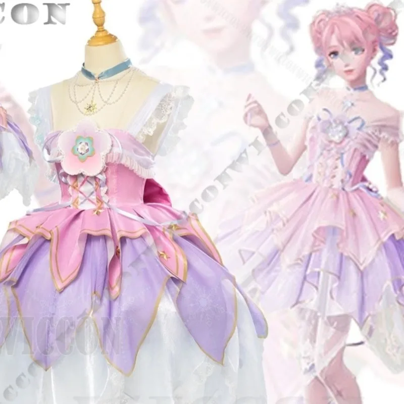 

Платье для косплея Ники из игры Infinity Nikki, розовое платье Лолита, костюм принцессы для девочек и женщин, на Хэллоуин, Новый год, карнавал