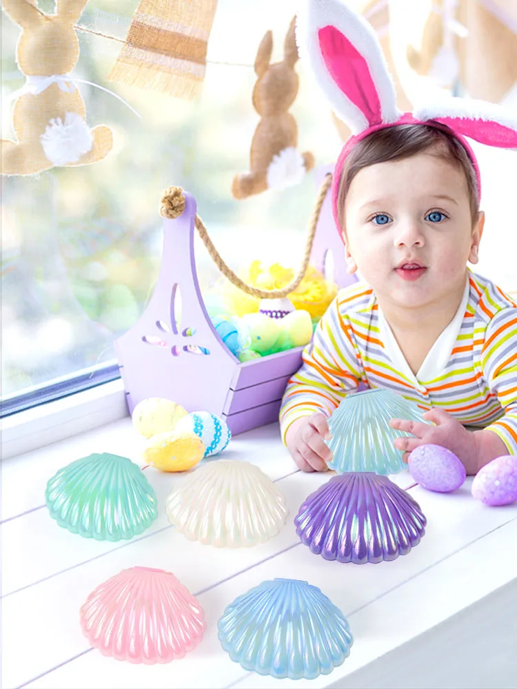 5 stuks schattige metallic plastic snoepdoosjes, make-up opbergdoosjes, bruiloft, verjaardag, babyshower cadeaudoosjes, partyfavoren decoratie - afbeelding 2