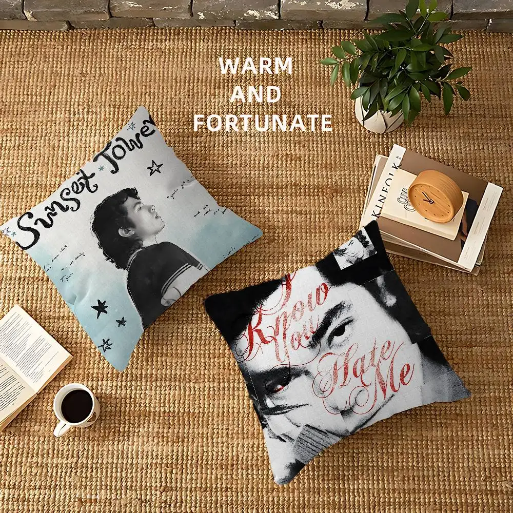Singer Conan Gray Personalized picture text home decorative pillows Household Gifts 45x45cm