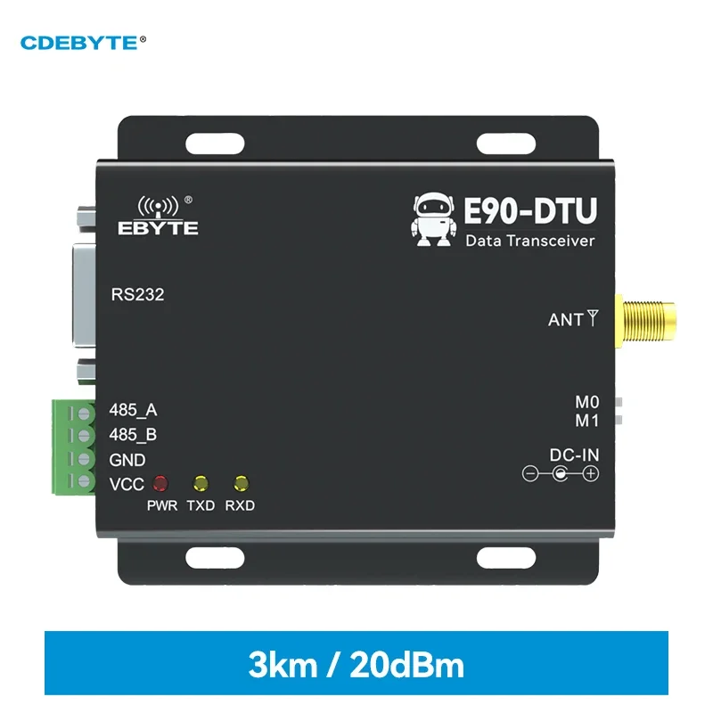 

433MHz Wireless Transceiver LoRa CDEBYTE E90-DTU(433L20)-V8 RS232 RS485 20dBm Long Range PLC Transceiver Receiver Radio Modem