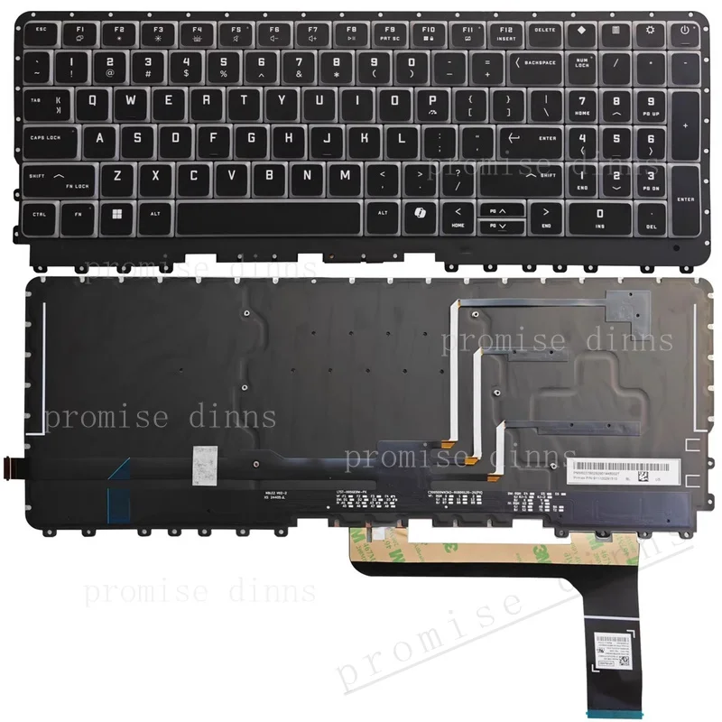 M New for for HP Omen MAX 16T-AH 16-AK 16-AK0047NR colorful RGB Backlight US Keyboard TPN-I143