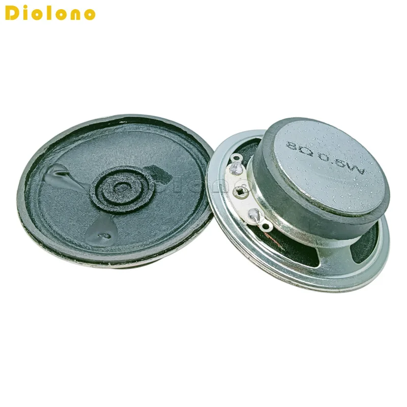 Altura magnética externa 17mm do tampão do papel do cone do orador 32mm diâmetro 50mm do altifalante de 8ohm 0.5w 2 polegadas