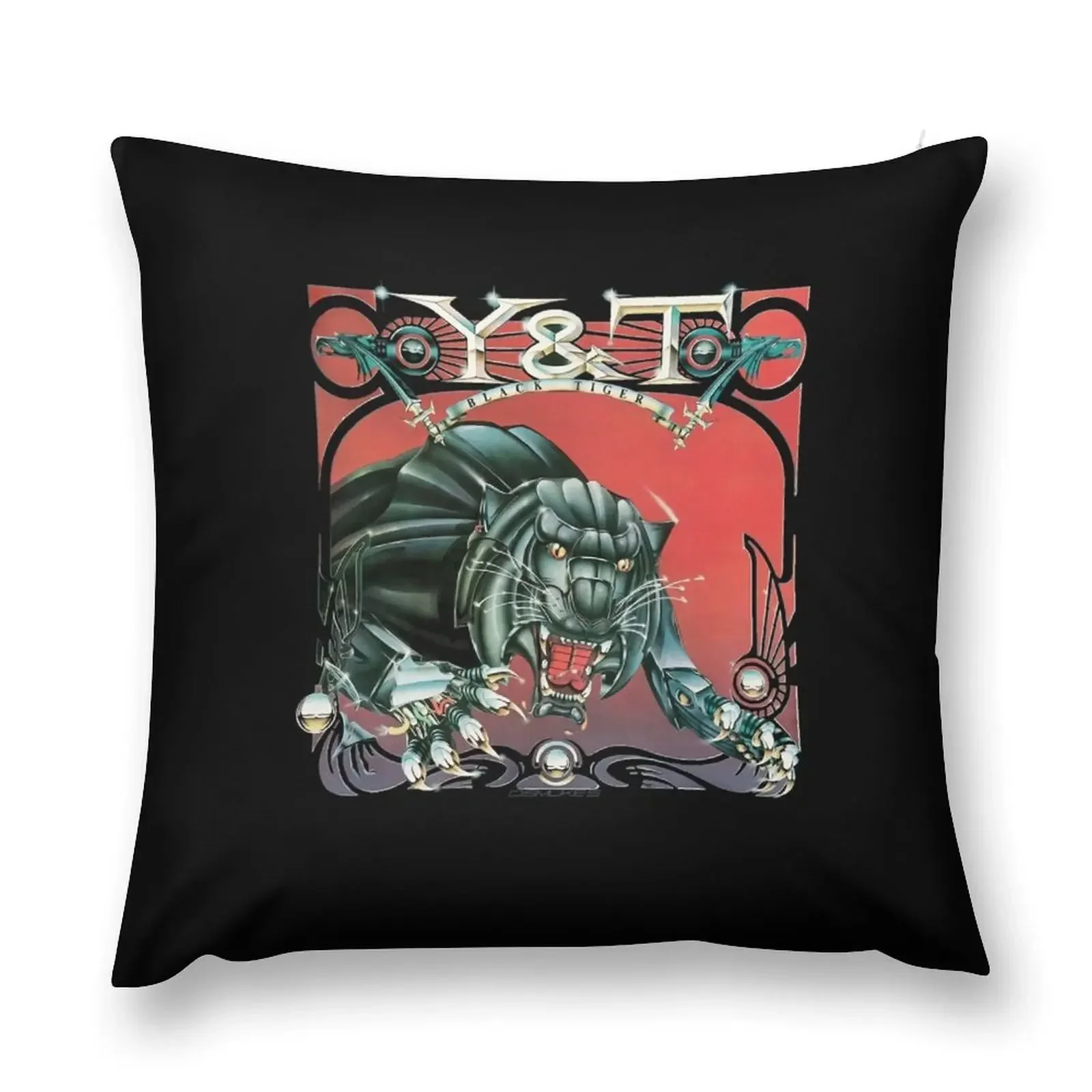 

Black Tiger Y&T Throw Pillow Cusions Cover Cushions Anime pillow