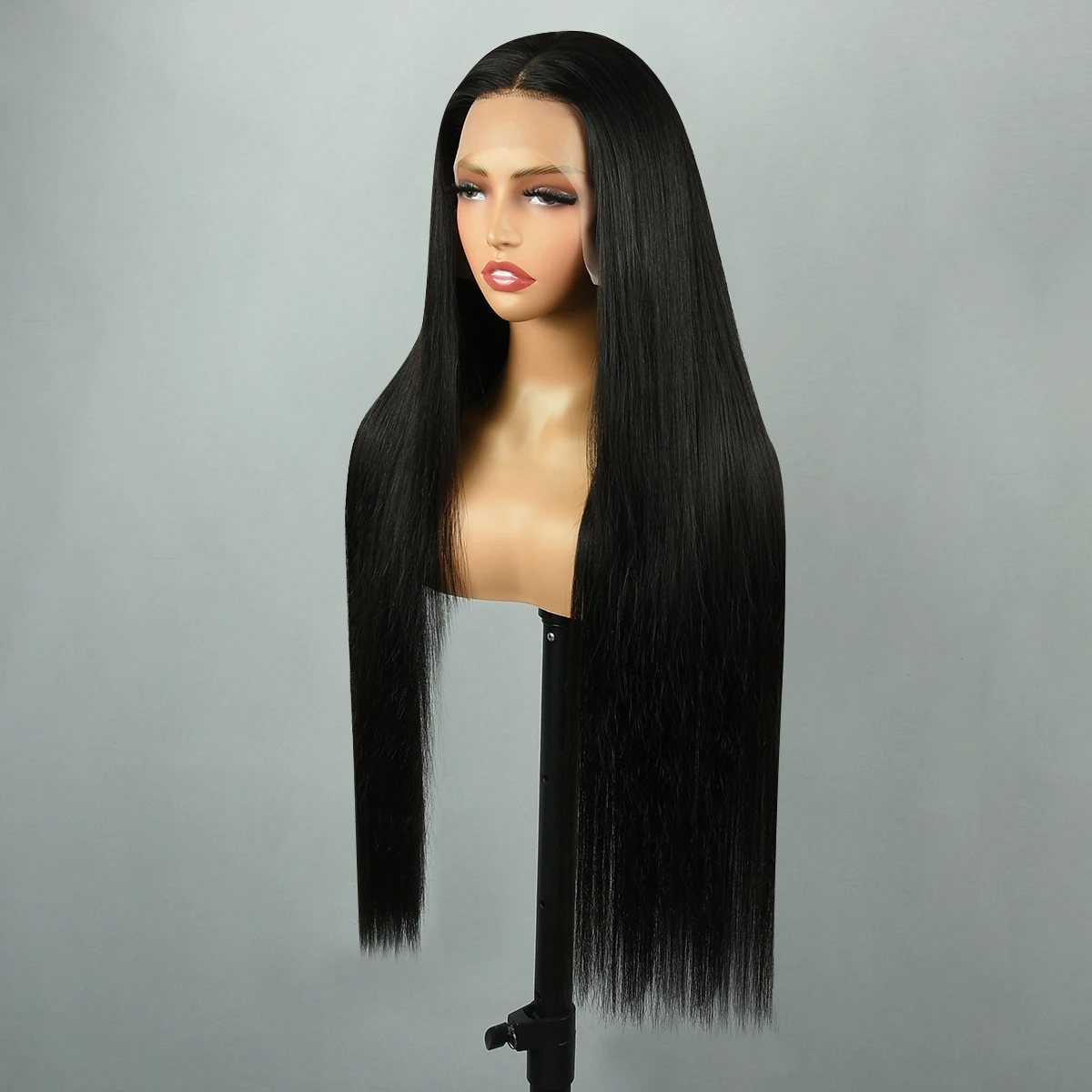 Miss Rola Bone Straight Lace Front Wigs Brazilian Double Drawn Lace Front Human Hair Wigs Preplucked Bone Straight Wig For Woman