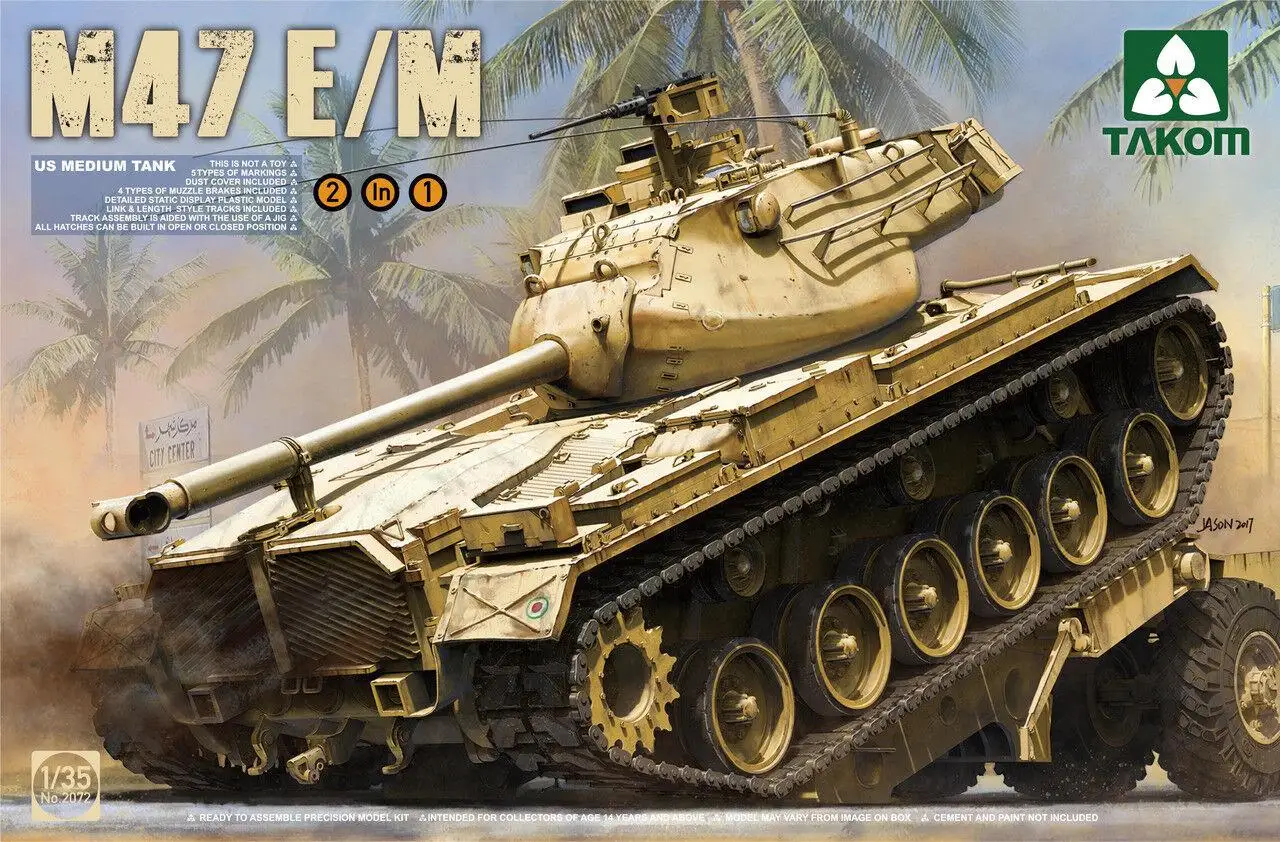 Takom 1/35 2072 US Medium Tank M47 E/M