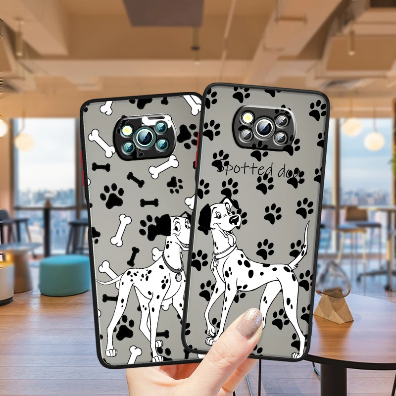 

Spotted Dog Frosted Translucent For Xiaomi Mi Poco X5 X4 X3 M6 M5S M5 M4 M3 F5 F4 F3 GT Pro 5G Funda Phone Case