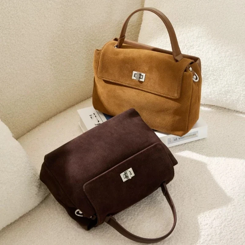 

Брендовая женская сумка через плечо, новая роскошная матовая высококачественная кожаная сумка, модная элегантная сумка через плечо с клапаном и замком