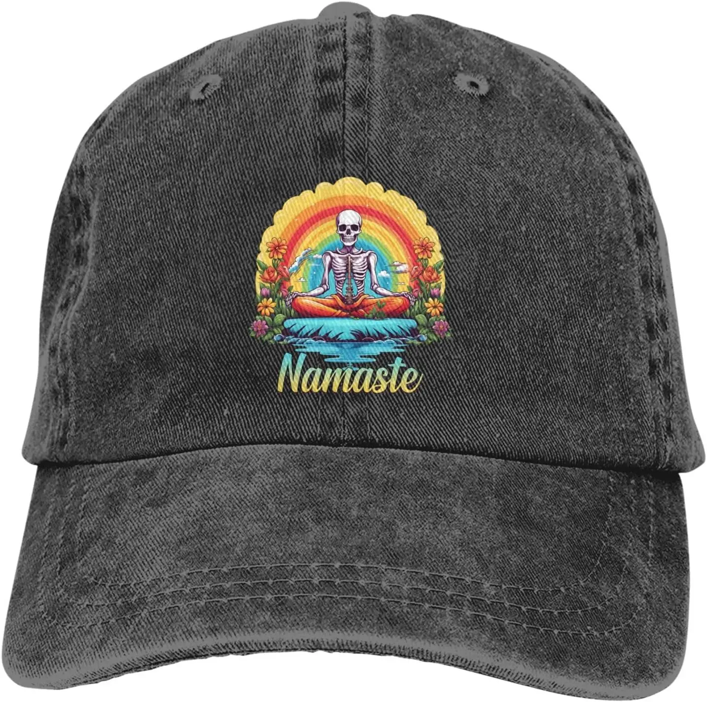 

Sugar Skulls Colorful Denim Baseball Cap Golf Dad Hat Adjustable Cotton Hat Men Women Daily Wear Outdoor