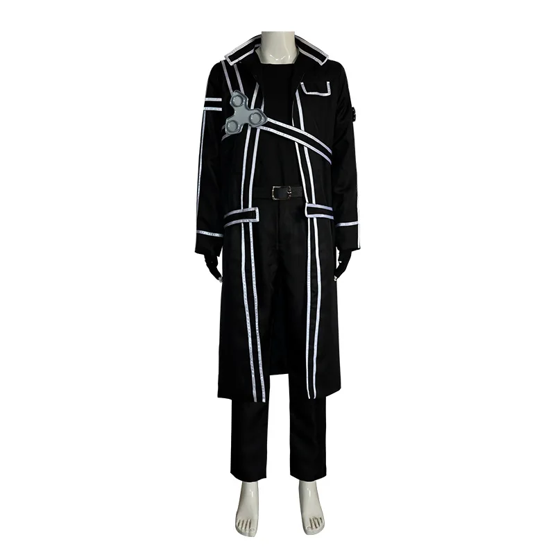 Anime Sword Art Online Kirito Cosplay Costume Fancy Halloween Costumes for Adult Men Kirito SAO Kirigaya Kazuto Costume Suit