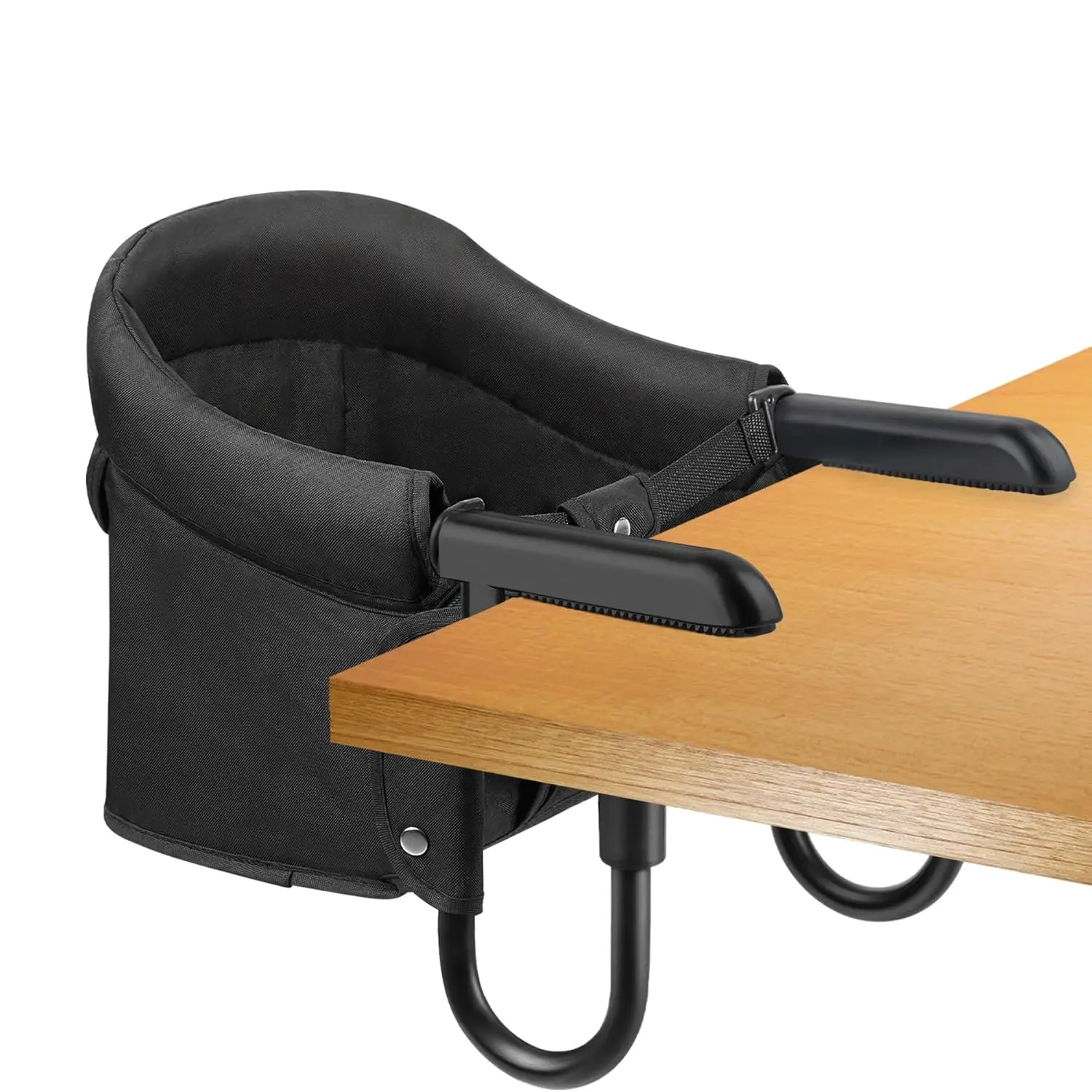 

Крючок на стуле, портативное детское сиденье для кормления, прикрепленное к столу, зажим для стульчика с плоской сумкой для хранения для дома и путешествий