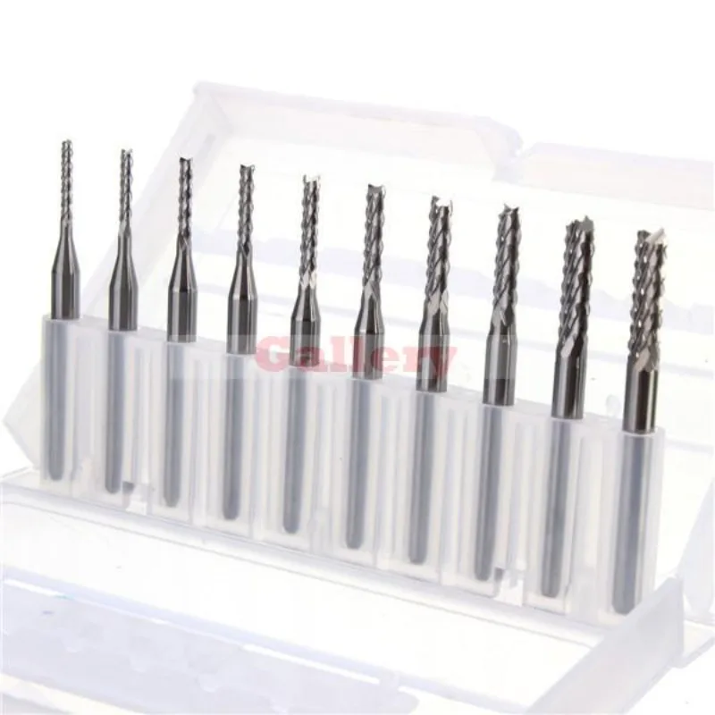 Imagem -03 - Brocas de Gravação de Metal Duro Conjuntos de Brocas de Gravação de 1.3 Mm3 175 mm para Cnc Pcb Rebarbas Rotativas Brocas de Moagem de Madeira Broca Peças de