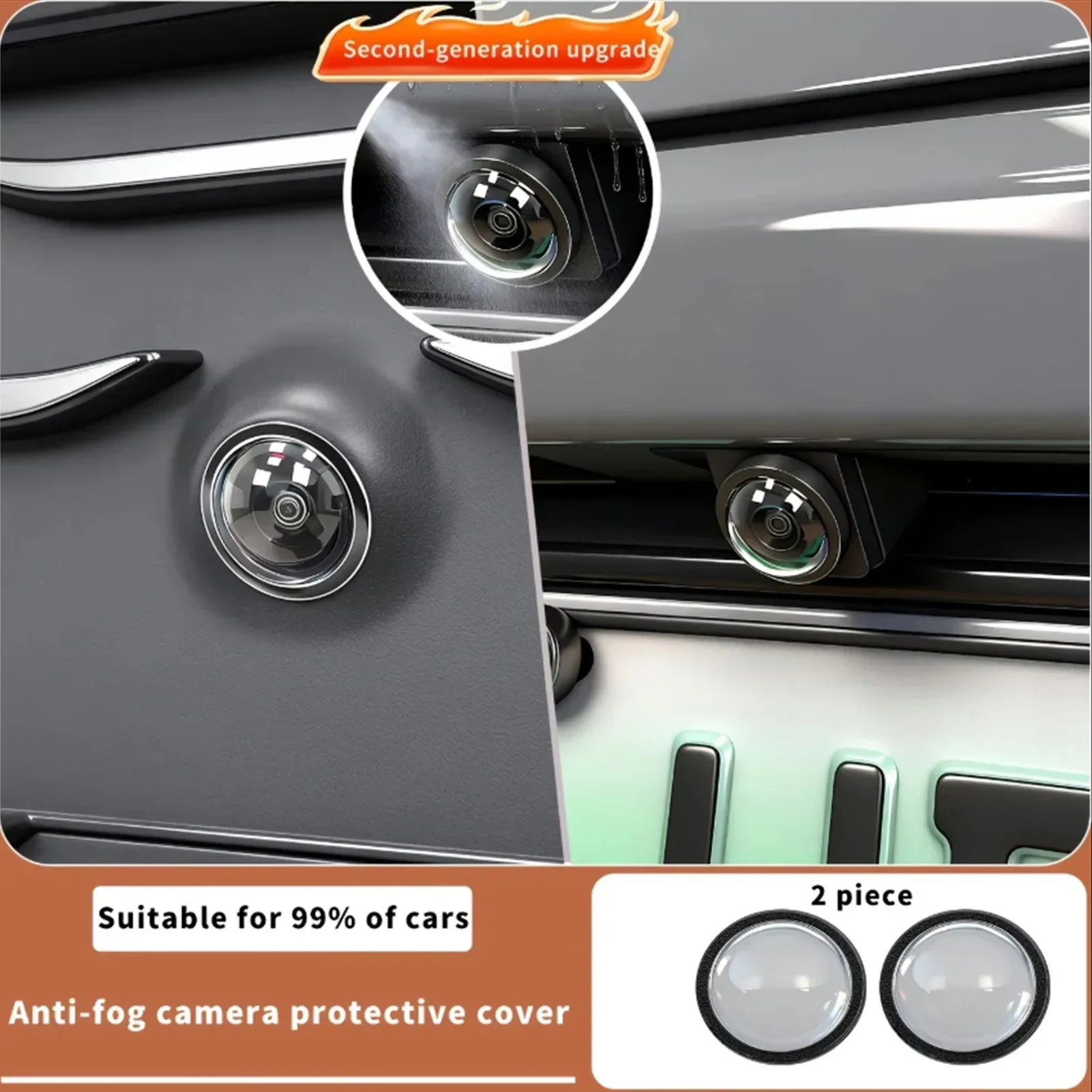 For BYD Leopard 5 8 Denza B5 B8 Ti 3 Ti 7 Car Camera Protection Cover 360° Panoramic Anti-fog Function Camera Lens Cover