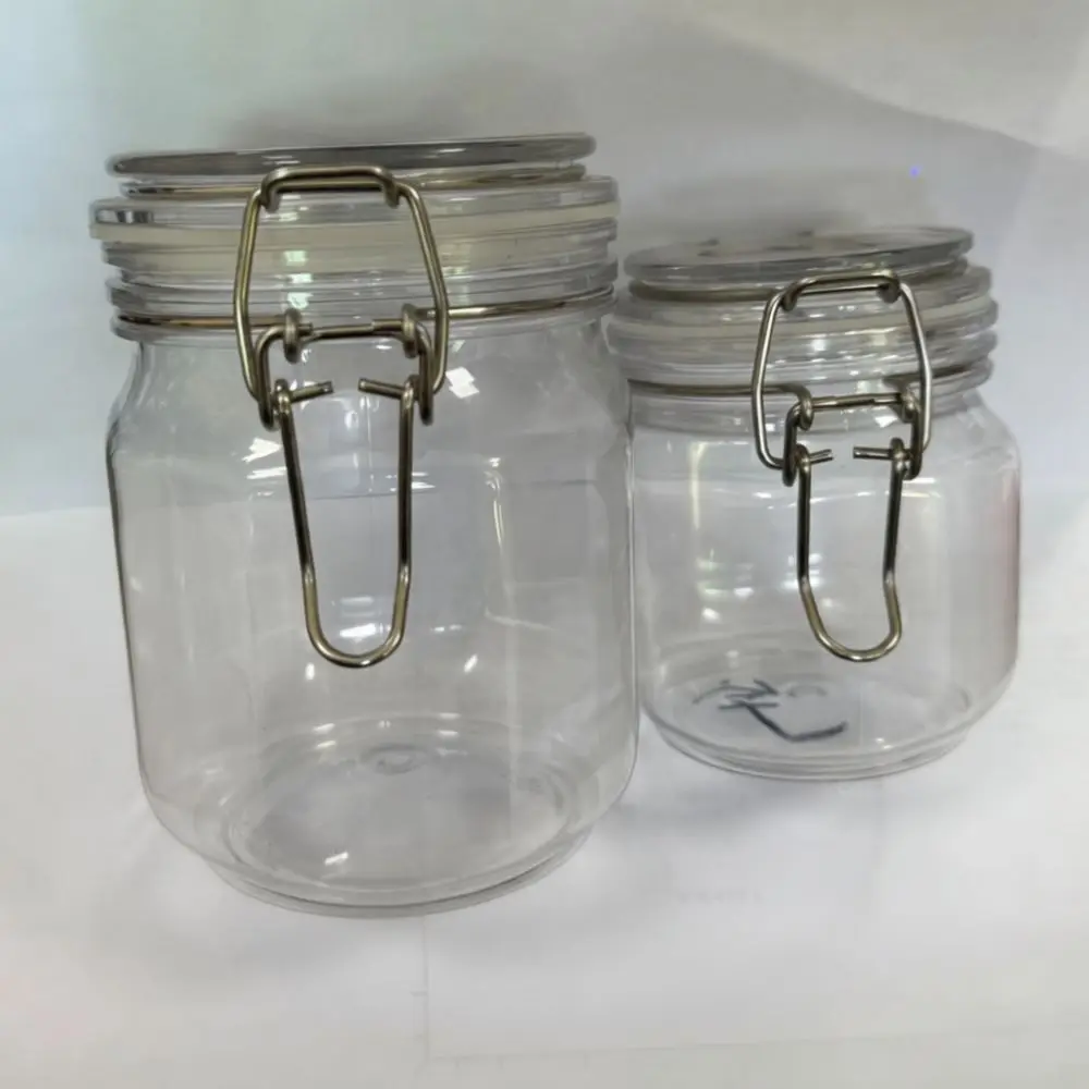 Kitchen Storage Jar Stainless Steel Airtight Canister Spring Latch Design Moisture Proof Food Container For Tea Spice Herb Leaf