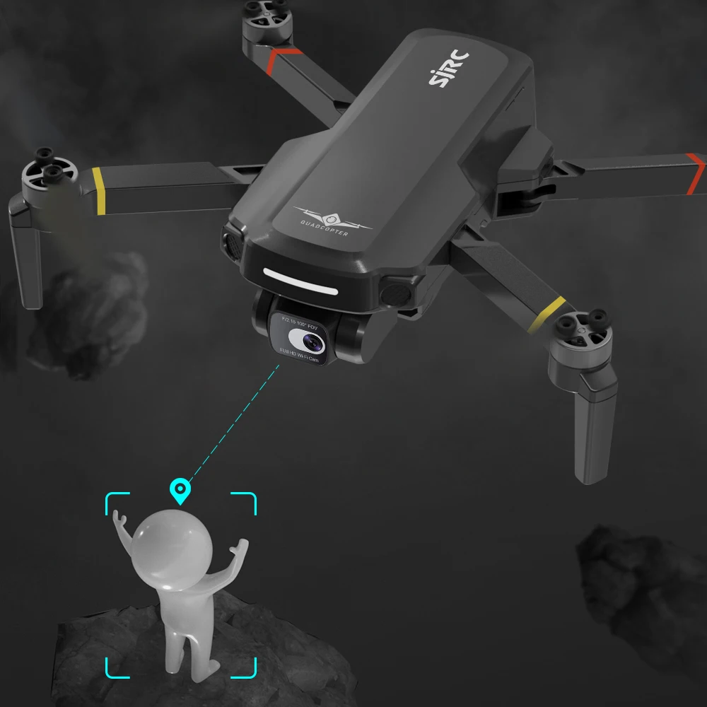 طائرة بدون طيار SJRC F5s PRO + GPS مع كاميرا HD 4K طائرات بدون طيار احترافية EIS محرك بدون فرشاة 5G FPV Dron مسافة 3 كجم أجهزة الاستقبال عن بعد VS F22S