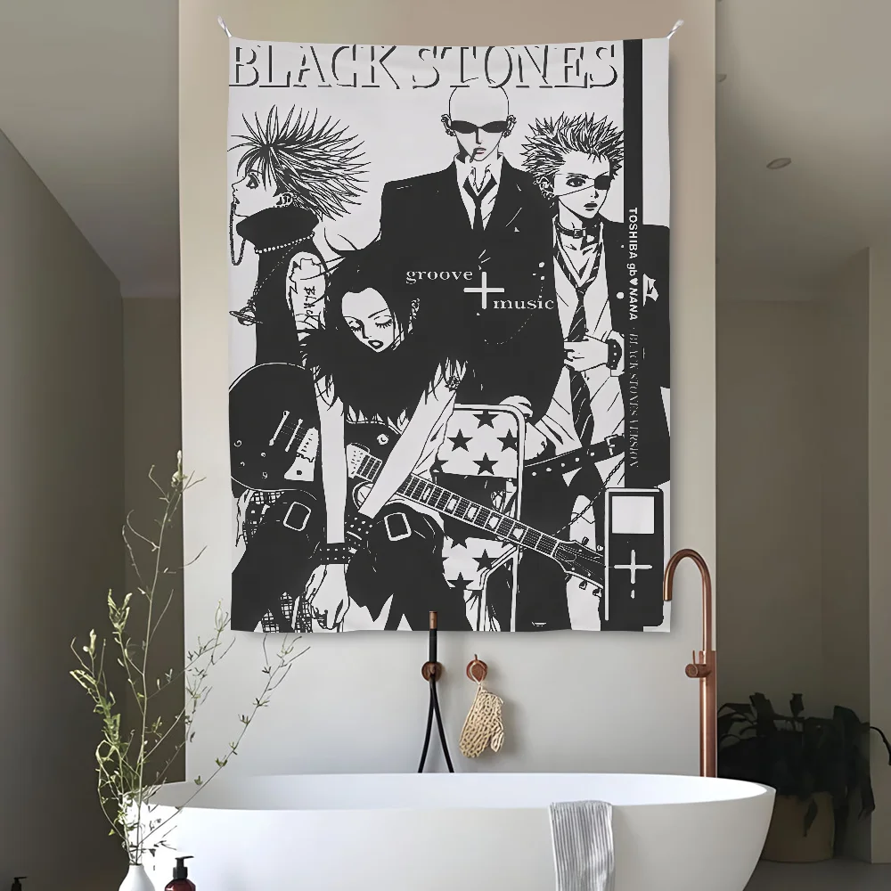 

B-BlackS S-stoneS N-NANA Tapestry Perfect For Home&Living Bedroom Decor Wall Art Backdrop Banner