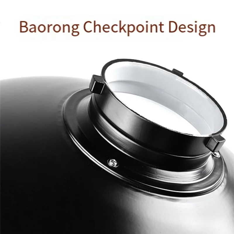 A92Z For Studio Portrait Photography Beauty Dish Reflector With 30Cm Honeycomb Grid Enhanced Lighting Control