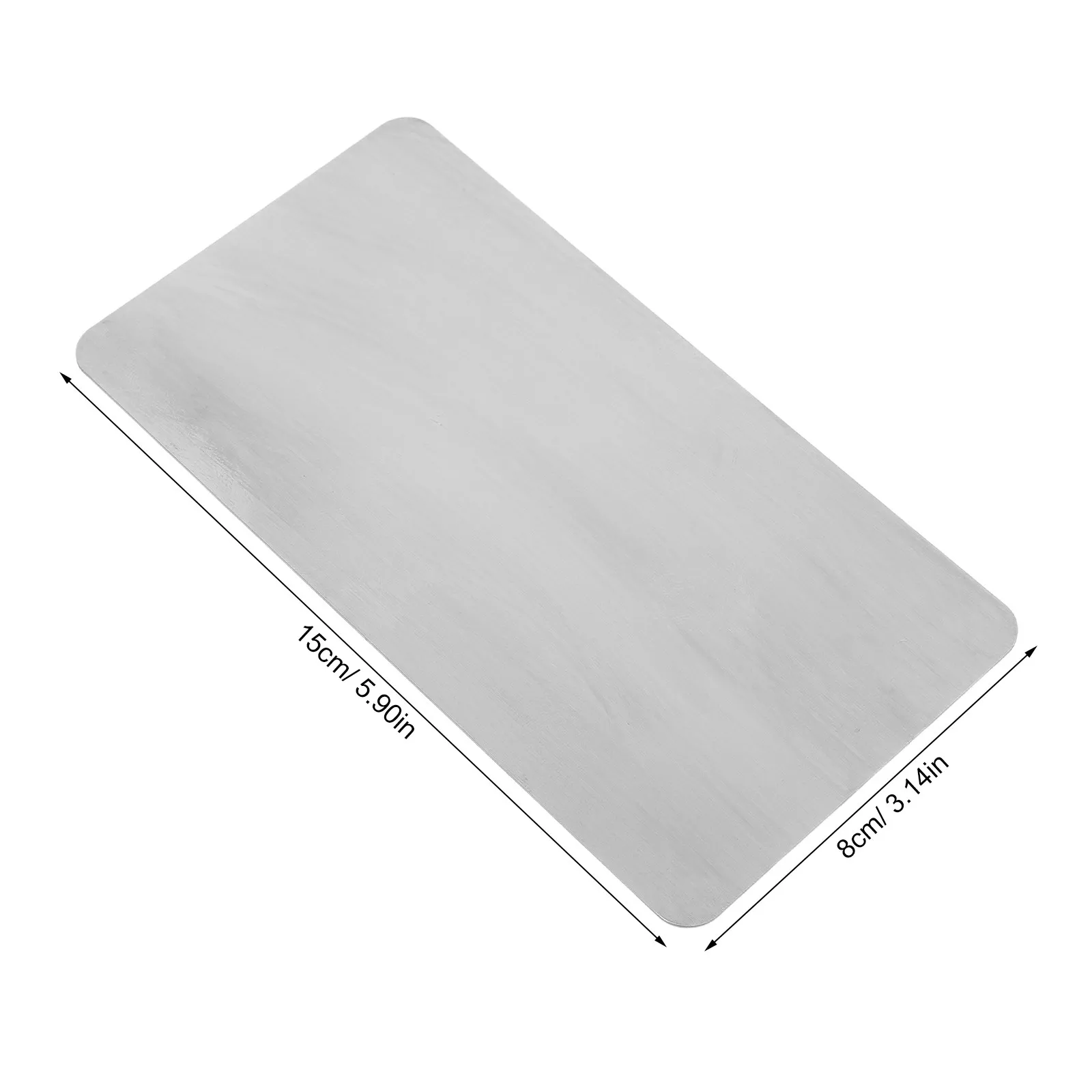 4Pcs Stainless Steel Blank Table Sign Polished Metal Restaurant Cafe Bar Number Markers DIY Writable Seat Identifier Cards