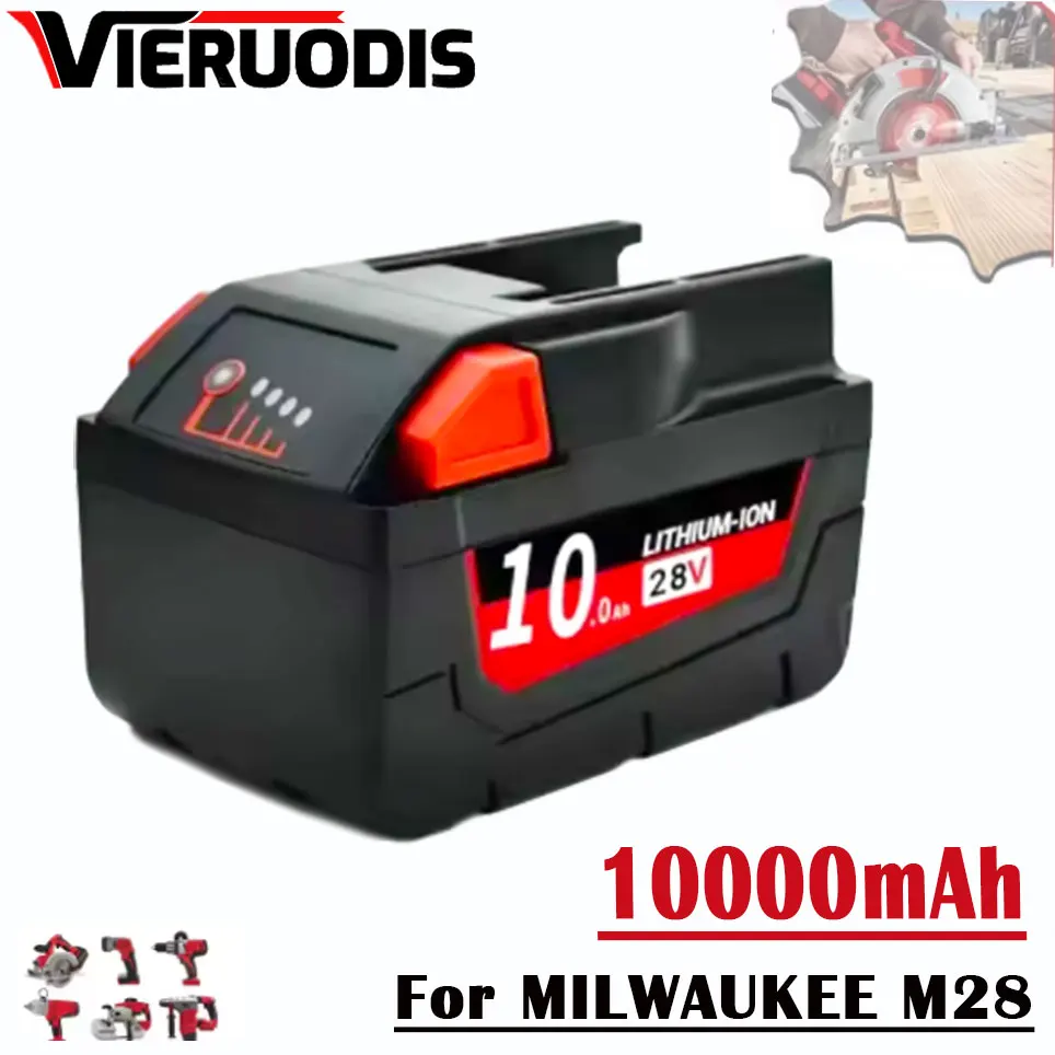 

28V 6.0Ah Li-Ion Battery For MILWAUKEE M28 V28 Power 48-11-2830 28Volt Cordless