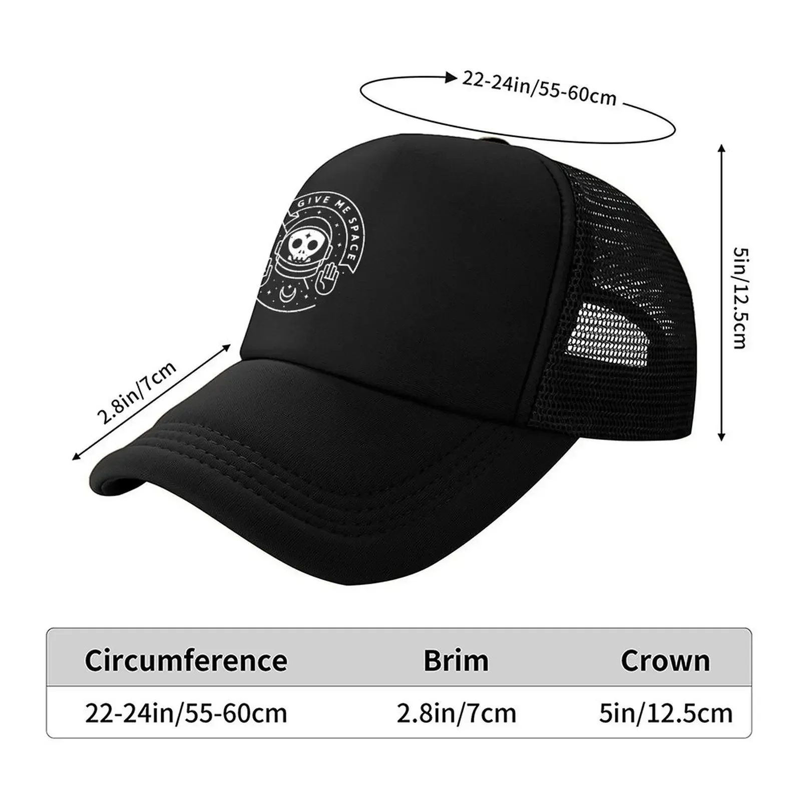 New Give Me Space Baseball Cap Rave Sun Hat For Children black golf hat genuine Hats For Women Men's