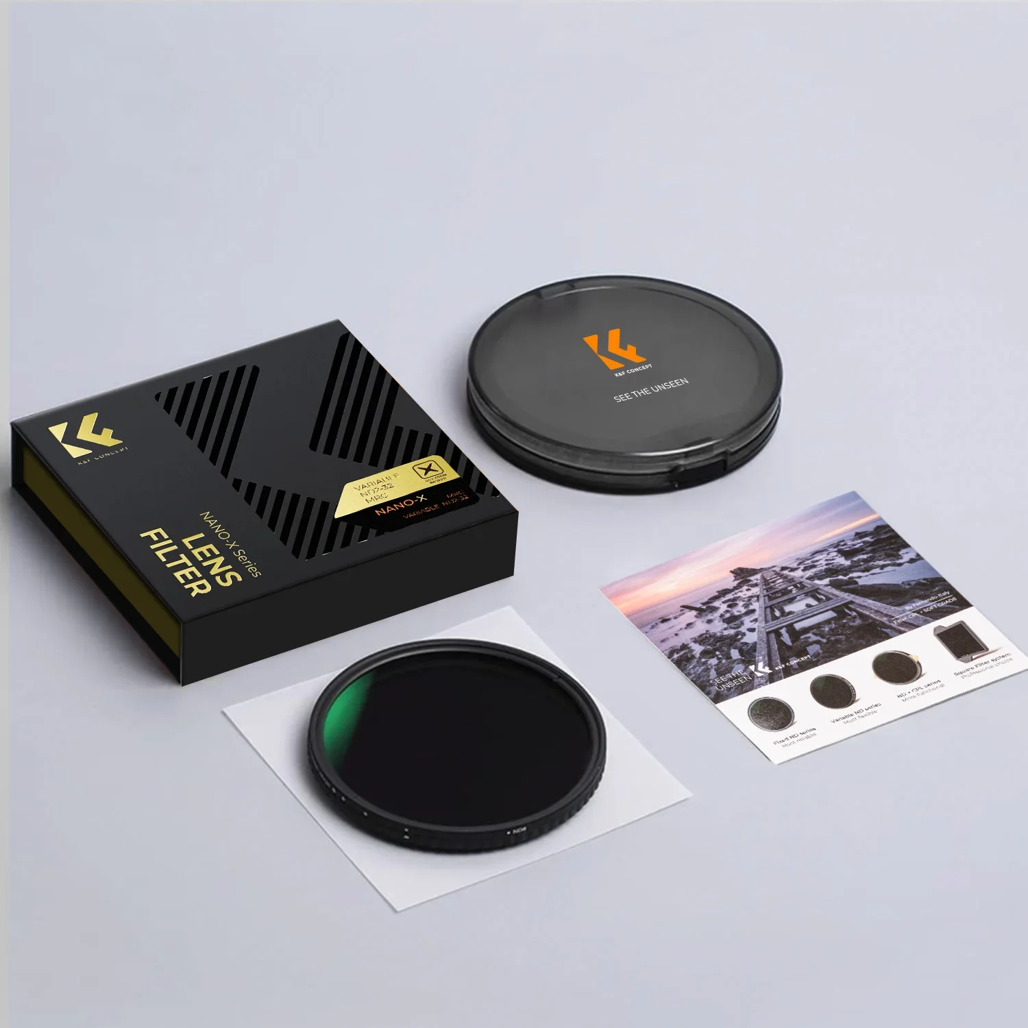 K&F CONCEPT ND2-ND32 Fader ND Filter Lens Neutral Density Variable