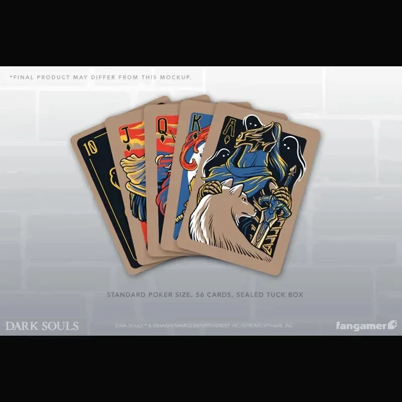 Baralho de cartas de pôquer Dark Souls com 52 cartas, perfeito para jogar pôquer Black Jack Big 2 e outros jogos de cartas
