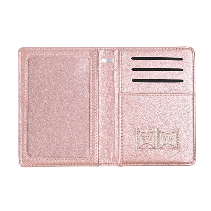 Women Men RFID Vintage Business Passport Covers Holder Multi-Function ID Bank Card PU Leather Wallet Case Travel Accessories