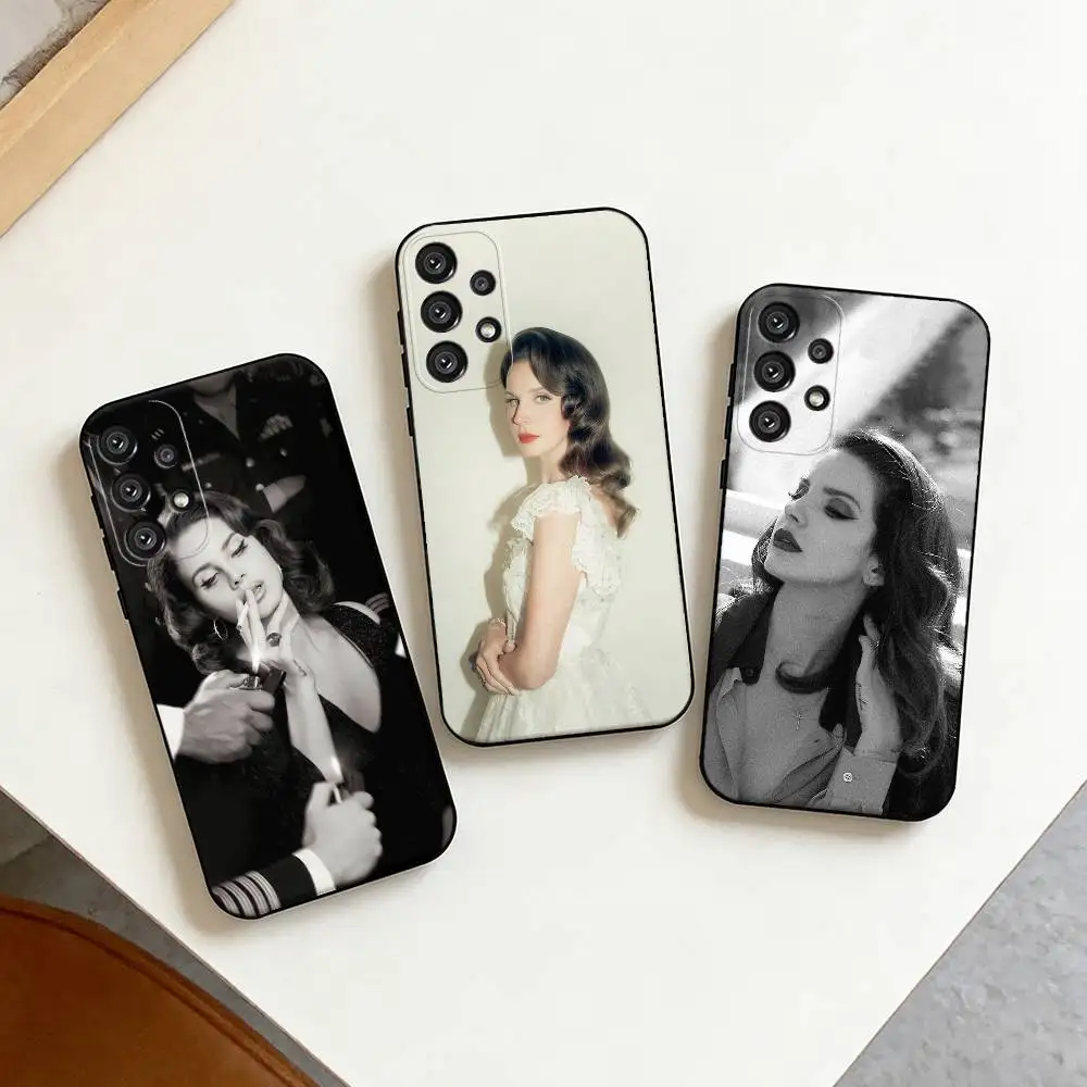 

L-Lana Del R-Rey Phone Case For Samsung S25,S24,S21,S22,S23,S30,Ultra,S20,Plus,Fe,Note,10,9,5G Black Cover