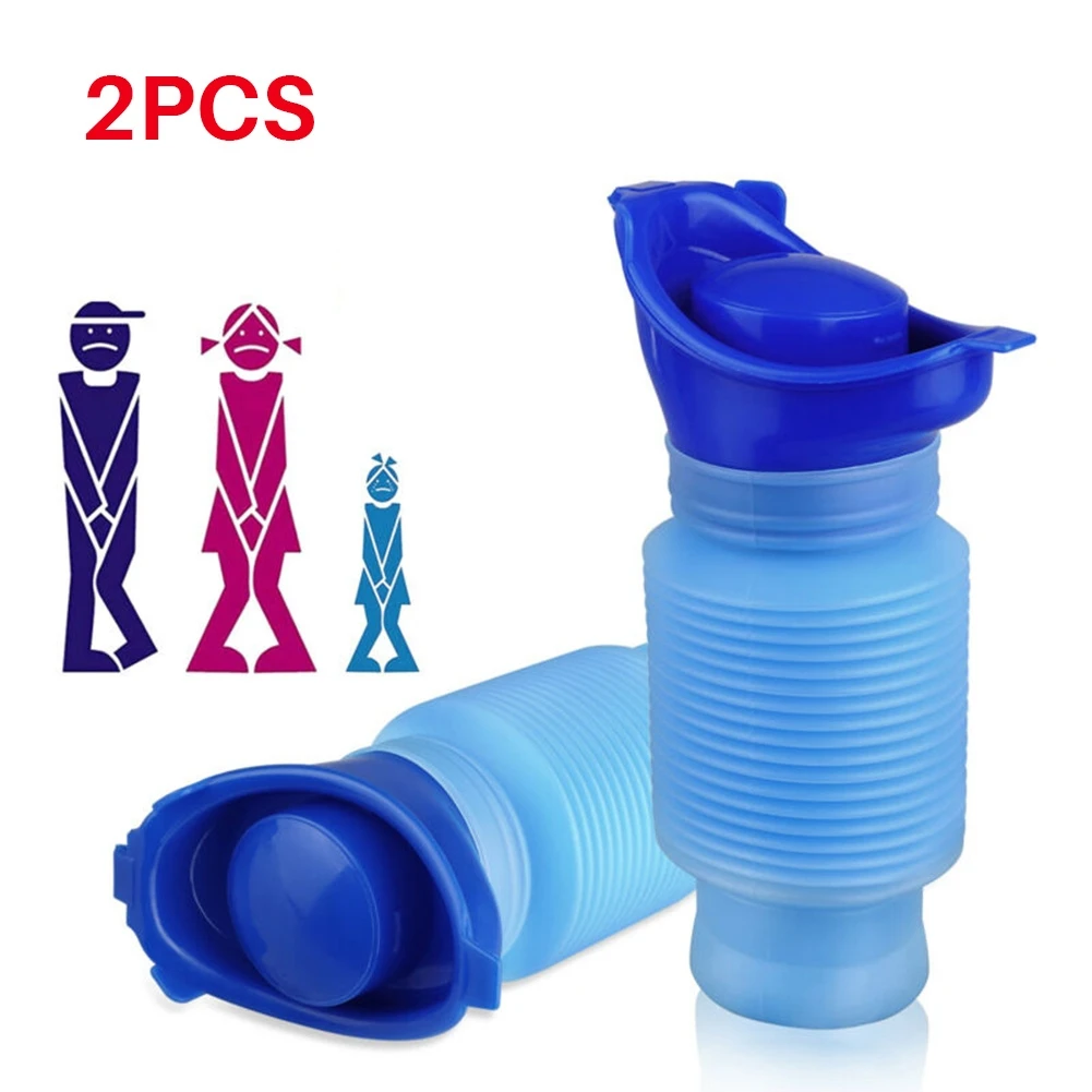 750ML Car Emergency Urinal Portable Camping Shrinkable Mobile Pocket Toilet